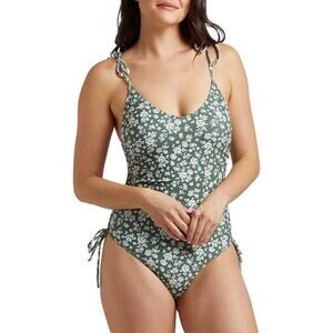 Cyn & Luca Green Floral One-Piece Swimsuit – Juniors S – EUC Swim Tank